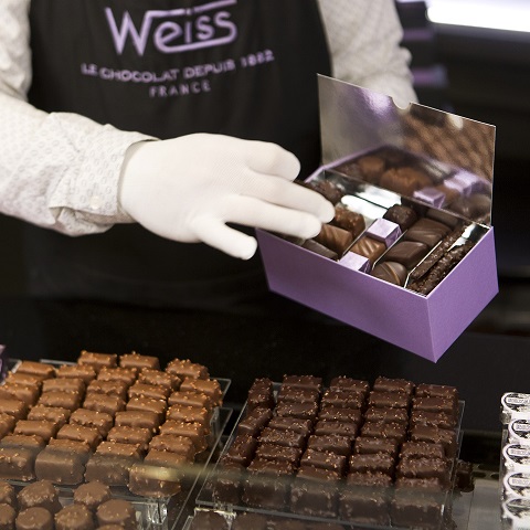 Chocolat Weiss - delicesdu42 -ballotin-Chocolat-Weiss-chocolatier-Saint-Etienne-Loire-42  - Délices du 42